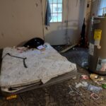 Messy Entry Way Waterheater